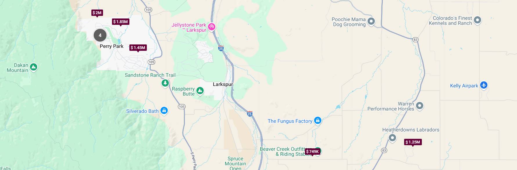 Larkspur/Perry Park MAP