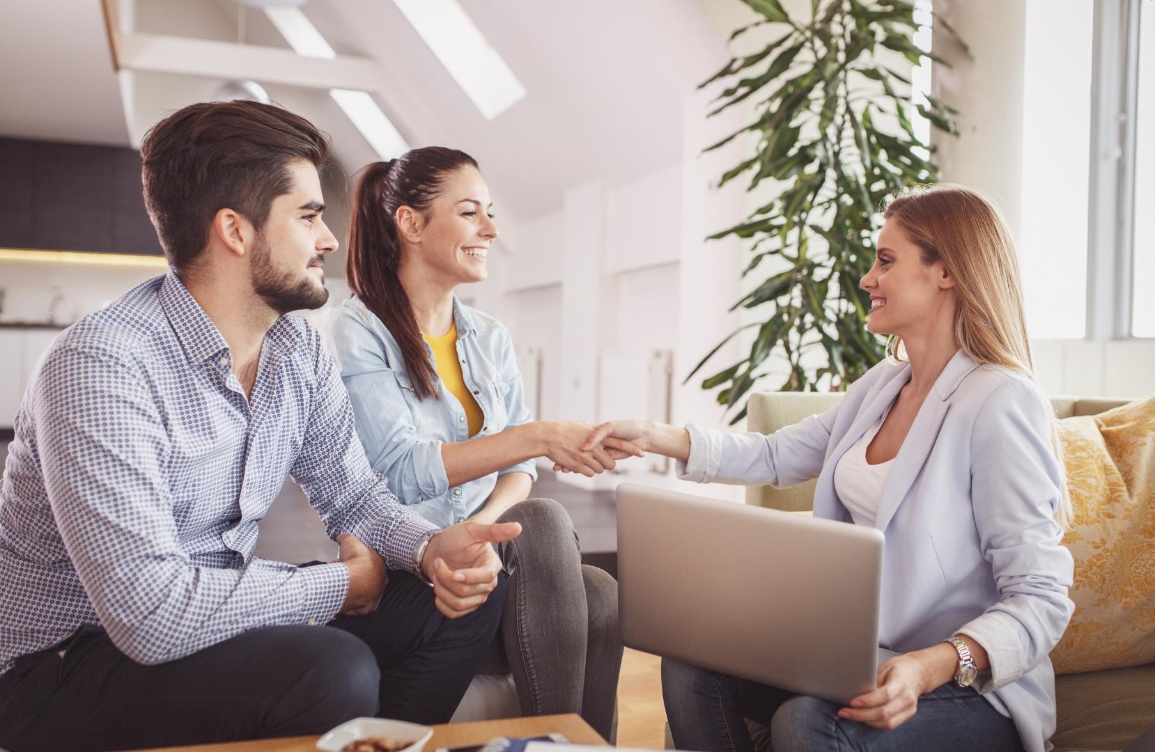 group of people in a conversation
